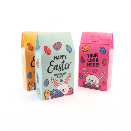 Easter Eco Carton Hollow Chocolate Eggs x8 Hero