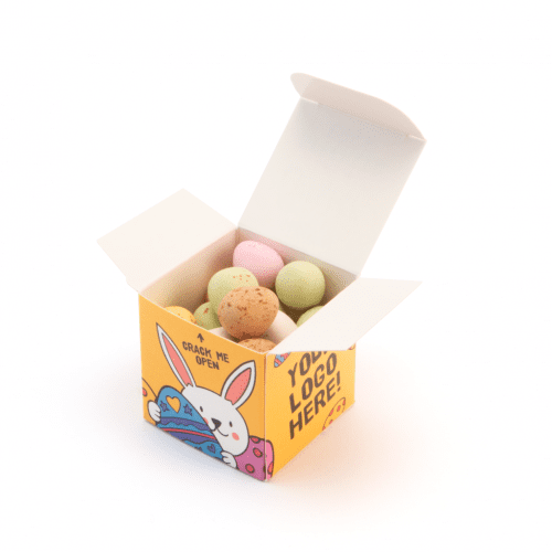 Easter Eco Maxi Cube Speckled Eggs Open