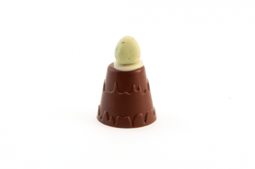 Easter Eco Pyramid Box Mallow Mountain with Speckled Egg Main Choco