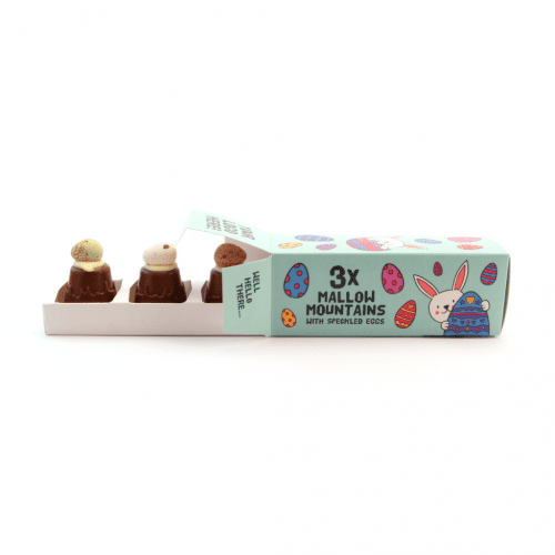 Easter Eco Sliding Box Mallow Mountain with Speckled Egg Side
