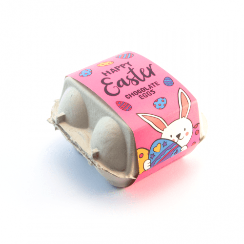 Easter Egg Box Hollow Chocolate Eggs Pink