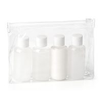 Travel Toiletry Gift Set in White in a PVC Bag