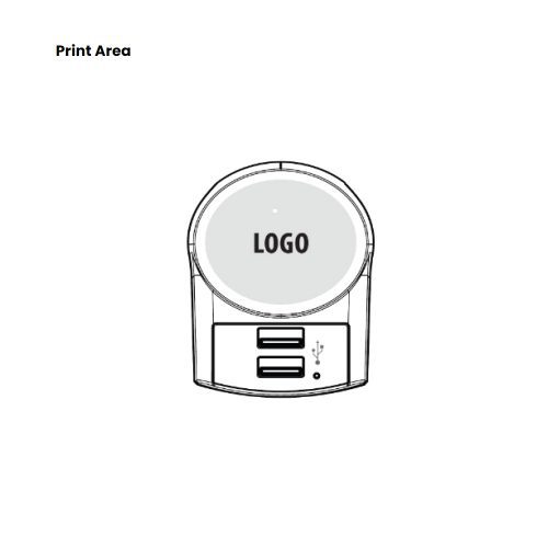 Skross Euro USB Charger 2xA USB Adapter print area
