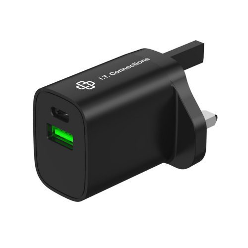 Swift Fast Charging UK USB Adaptor black