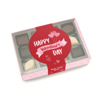 Valentines Luxury 12 Choc Box Chocolate Truffles
