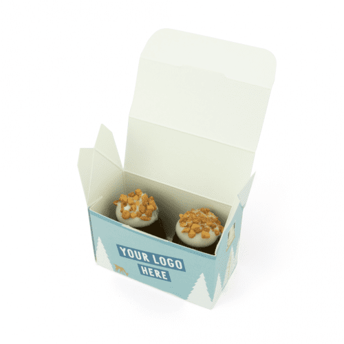 Winter Collection Eco House Box Mallow Mountain with Hazelnut Sprinkles x2 Open