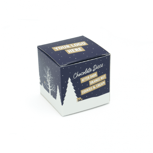 Winter Collection Eco Maxi Cube Chocolate Discs Box