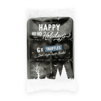 Winter Collection Flow Wrapped Tray Dark Vegan Apple Strudel x6 Chocolate Truffles