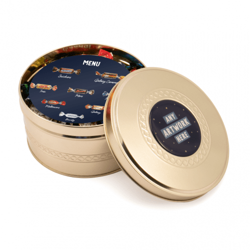 Winter Collection Gold Treat Tin Celebrations Info