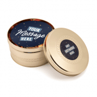 Winter Collection Gold Treat Tin Mini Shortbread Biscuits