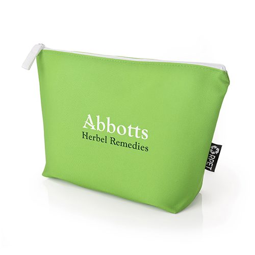 rPET Toiletry Bag with Gusset Green
