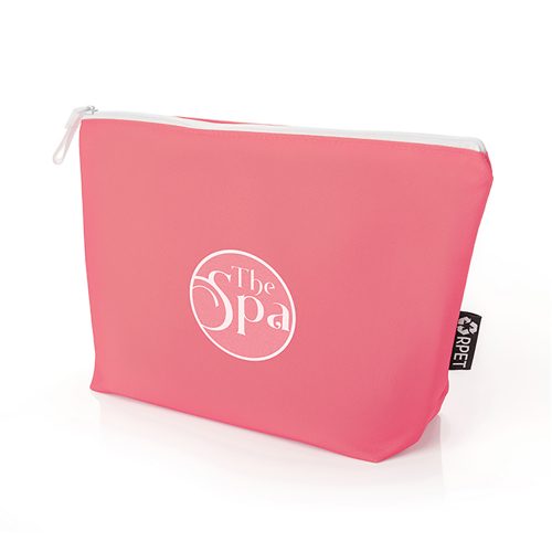 rPET Toiletry Bag with Gusset Pink