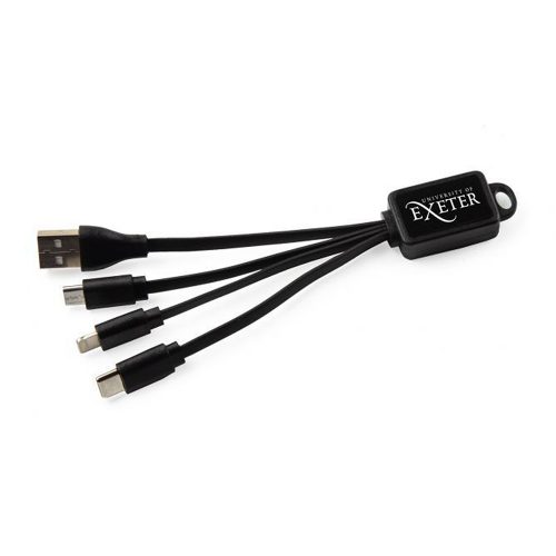 3 In 1 Charging Cable Black