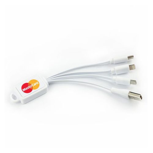 3 In 1 Charging Cable White Main