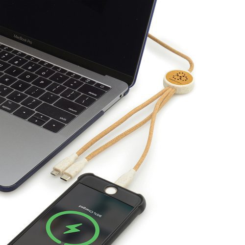 3 In 1 Cork Charging Cable View 2