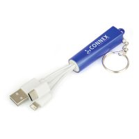 3 In 1 Light Up Charger Keyring