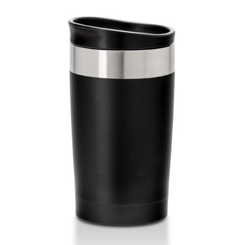 Arusha 350ml Recycled Stainless Steel Cups Black