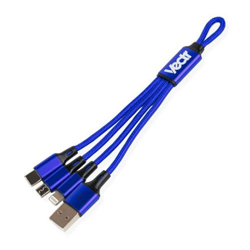 Braided 3 In 1 Cable Blue