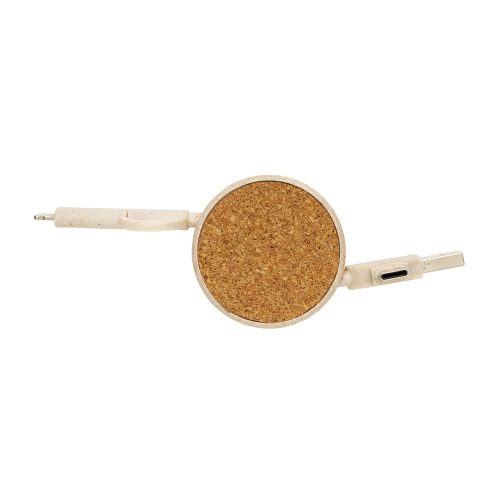 Cork And Wheat 6 In 1 Retractable Cable View 4