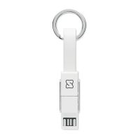 Key Ring With 4-In-1 Charging Cable