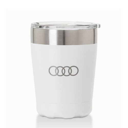 Oyster 350ml Recycled Stainless Steel Cups White