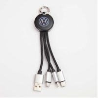 Round LED 3 In 1 Cable