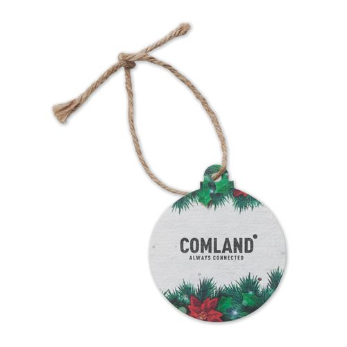Seed Paper Christmas Ornament Bauble Main