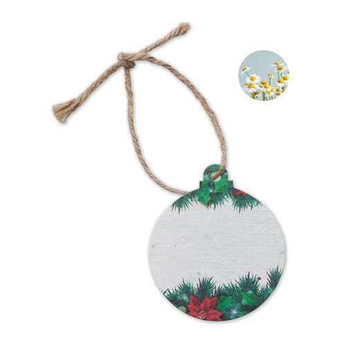 Seed Paper Christmas Ornament Bauble View 2