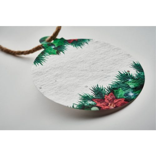 Seed Paper Christmas Ornament Bauble View 3