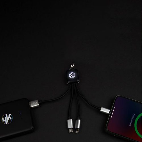 Square LED 3 In 1 Cable View 4