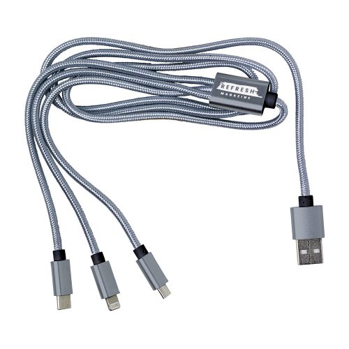 USB Charging Cable Silver View 3 1