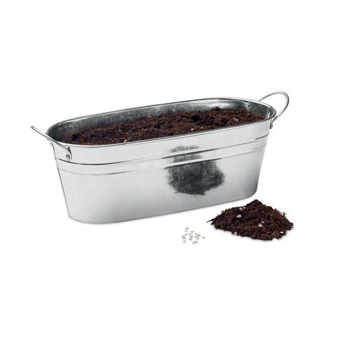 Zinc Tub With 3 Herb Seeds View 1