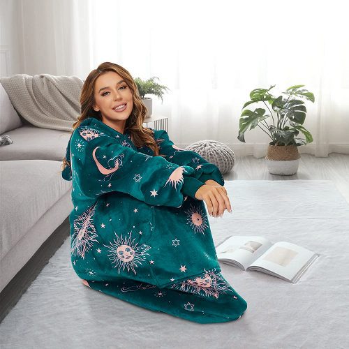 Adults Reversible Premium Sublimated Wearable Blanket 2