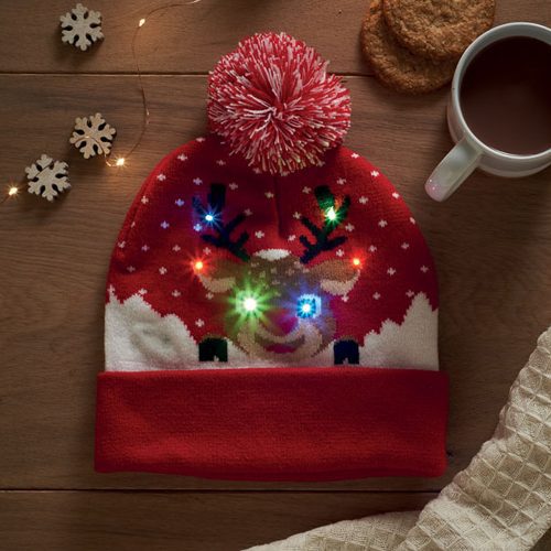 LED Christmas Knitted Beanie 8