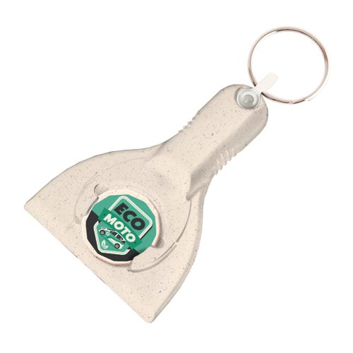 Recycled Ice Scraper Trolley Coin Keyring Bouy