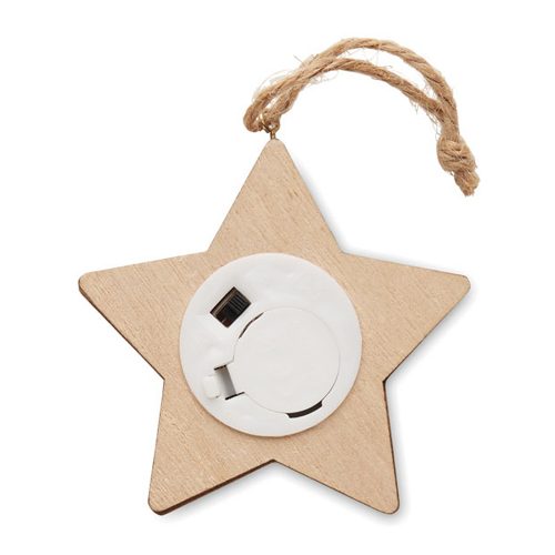 Wooden Star With Lights 4