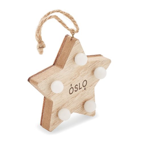 Wooden Star With Lights Main
