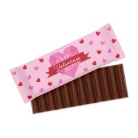 Valentines 12 Baton Bar – Milk Chocolate – 41% Cocoa