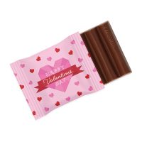 Valentines 3 Baton Bar – Milk Chocolate – 41% Cocoa