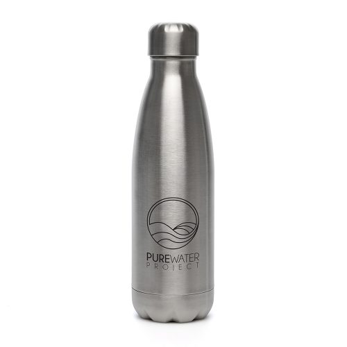 Ashford Plus Recycled 500ml Insulated Bottles Silver