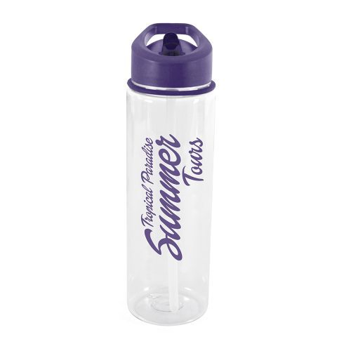 Evander 725ml PET Sports Bottles Purple