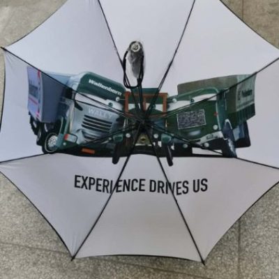 Wallenborn Transports Branded Customised Golf Umbrellas